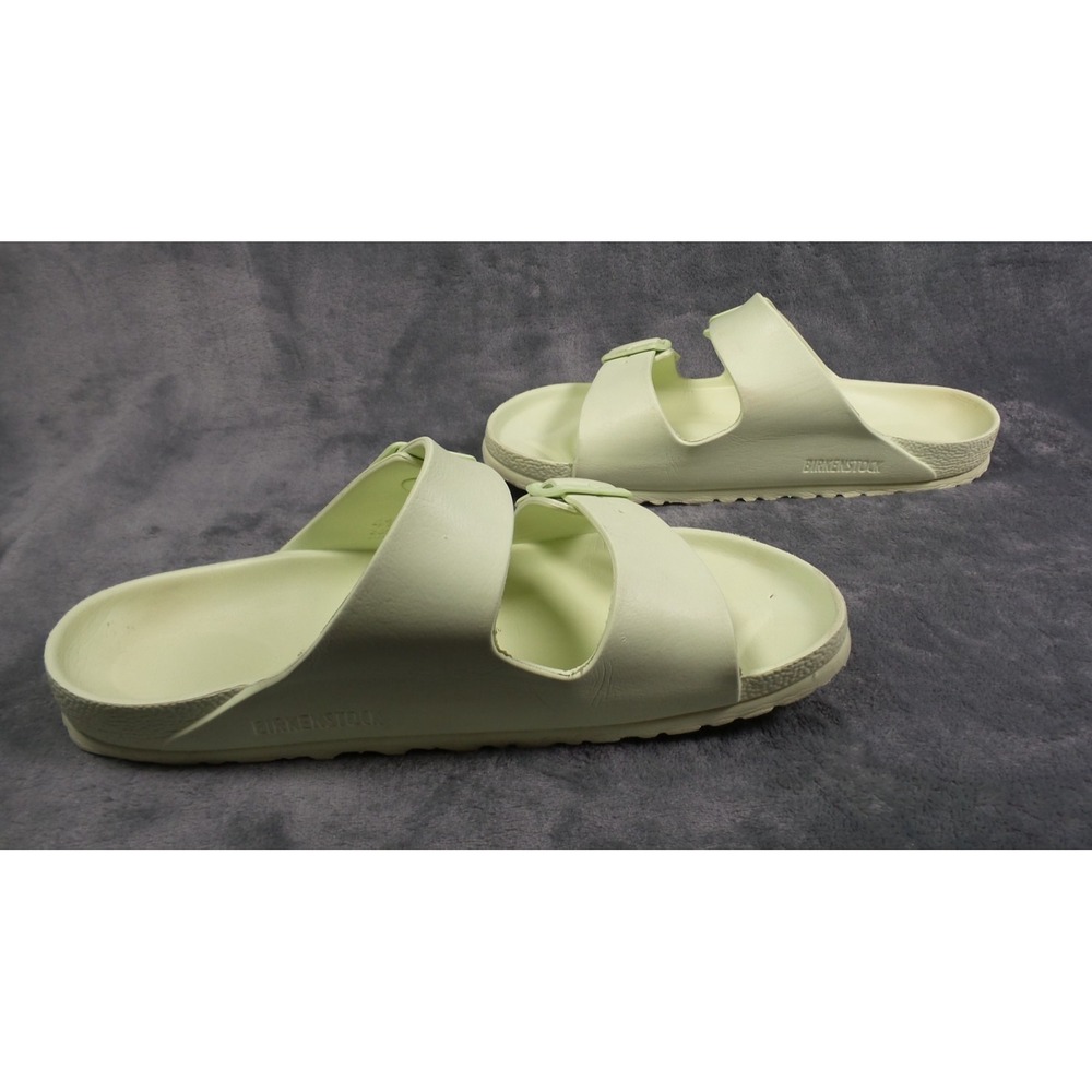 Birkenstock Arizona EVA Shoes Womens Size 41 Green Sandals Double Strap Buckle - Picture 7 of 12